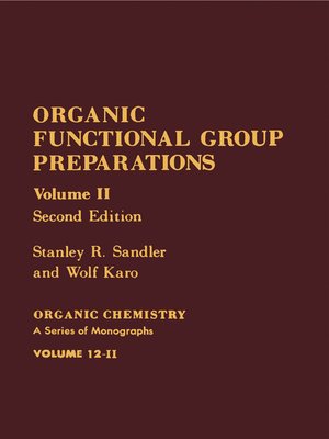 cover image of Organic Functional Group Preparations